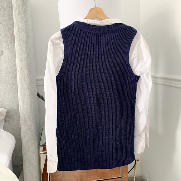 3/30$🤍 TOMMY HILFIGER | Navy knit sleeveless sweater - Picture 3 of 5